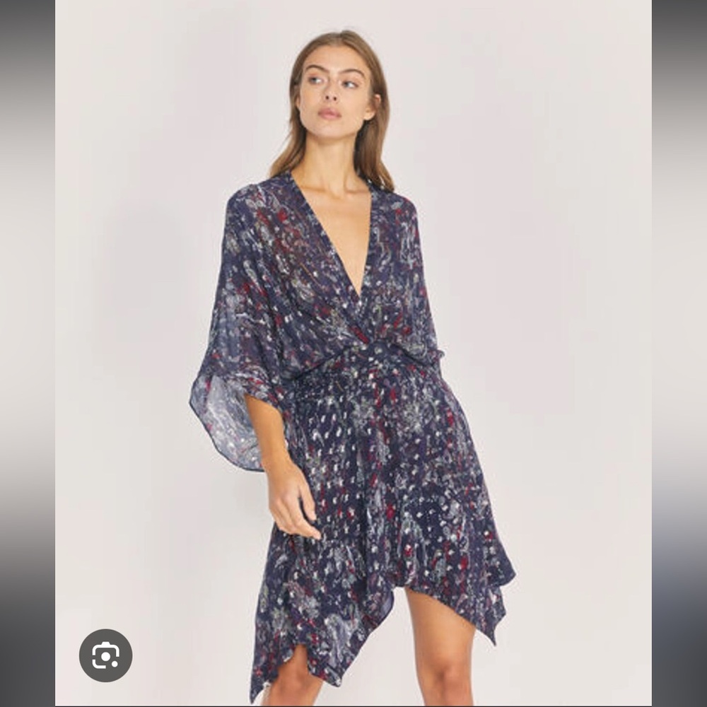 IRO Blue Paisley Dress